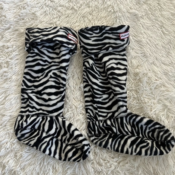 Hunter zebra rainboots liner - size 5-7 women’s - Picture 1 of 4